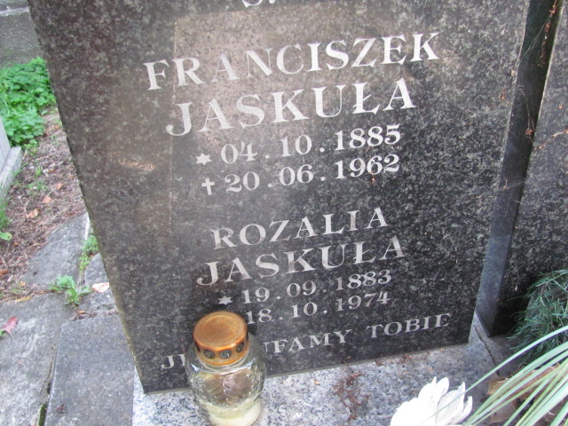 Rozalia Jaskuła 1883 Bochnia - Grobonet - Wyszukiwarka osób pochowanych