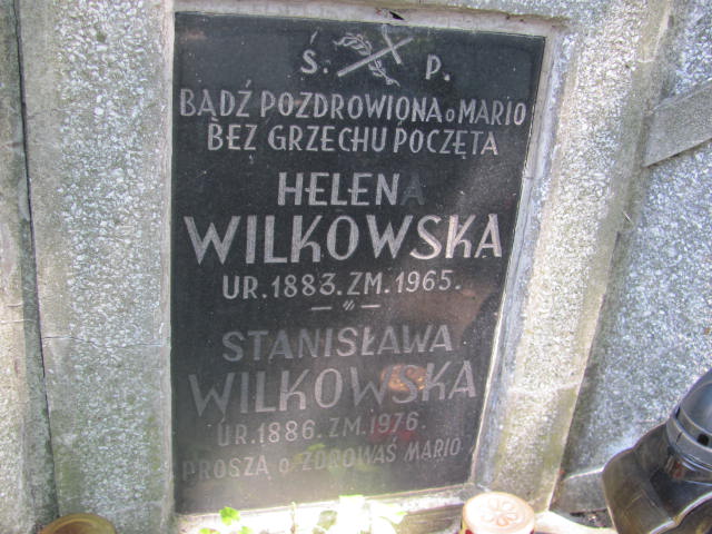 Stanisława WILKOWSKA 1886 Bochnia - Grobonet - Wyszukiwarka osób pochowanych